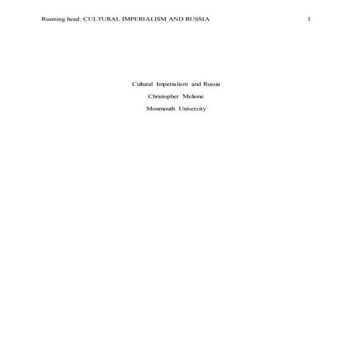 Global Comm Cultural Imperialism