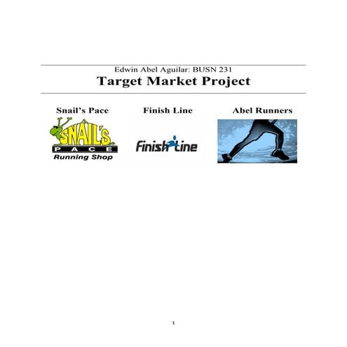 Target Market Project 3