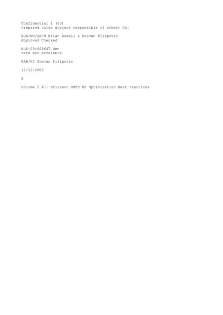 61557874 volume-i-ericsson-umts-rf-optimization-12 dec2003