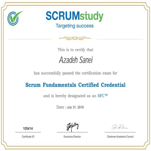 Scrum Foundation Certificate | PDF