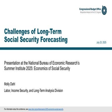 Challenges of Long-Term Social Security Forecasting