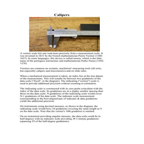 61731329-Calipers.pdf | Musical Instruments | Hobbies & Interests
