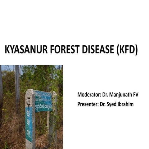 Kyasanur forest disease PPT | PPTX