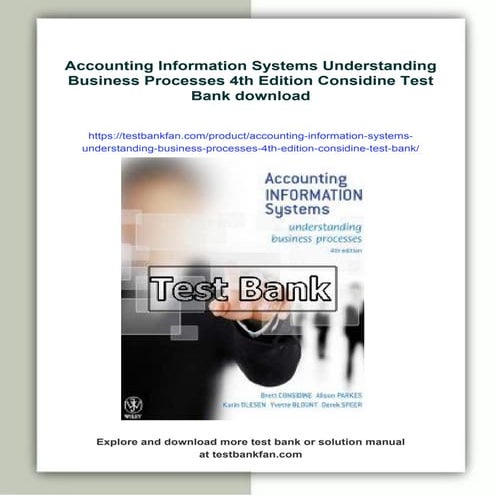 Accounting Information Systems Understanding Business Processes 4th ...