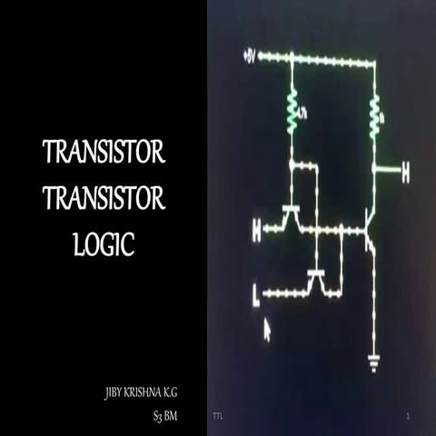 Emitter Coupled Logic (ECL) | PPTX