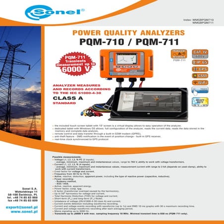PQM -710 & PQM - 711