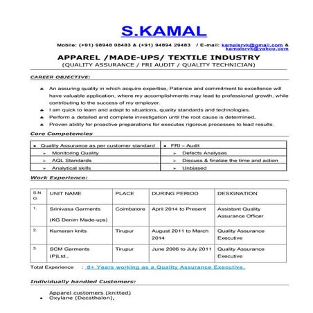 updated Kamal.S_Resume-Quality