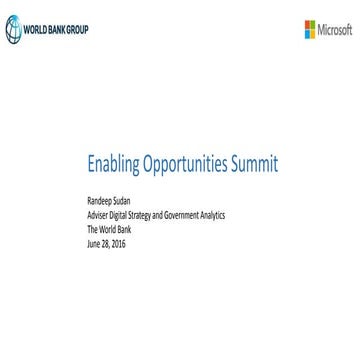 Microsoft Enabling Opportunities Summit