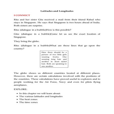 Latitudes and Longitudes