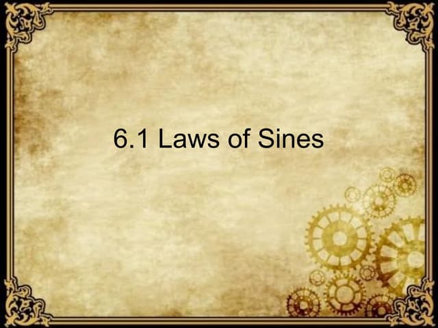 The law of sines and cosines power point | PPT