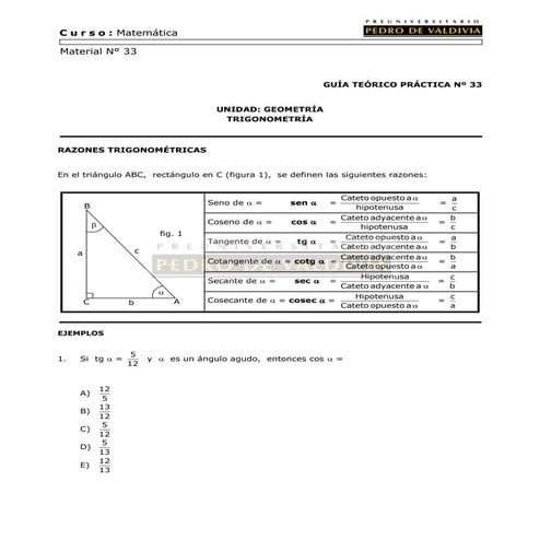 61 trigonometría