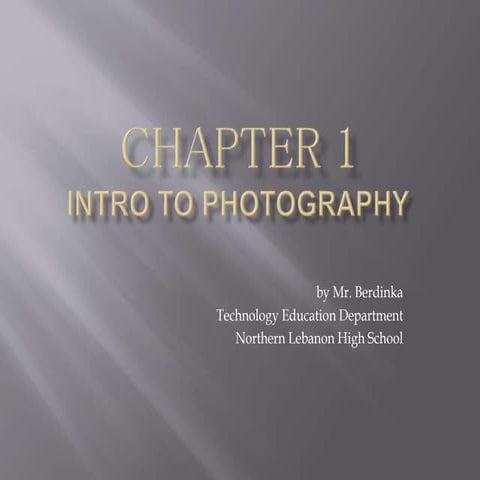 Intro to Photography
