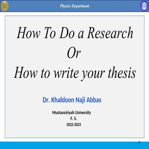 Researching in New environment for new managers