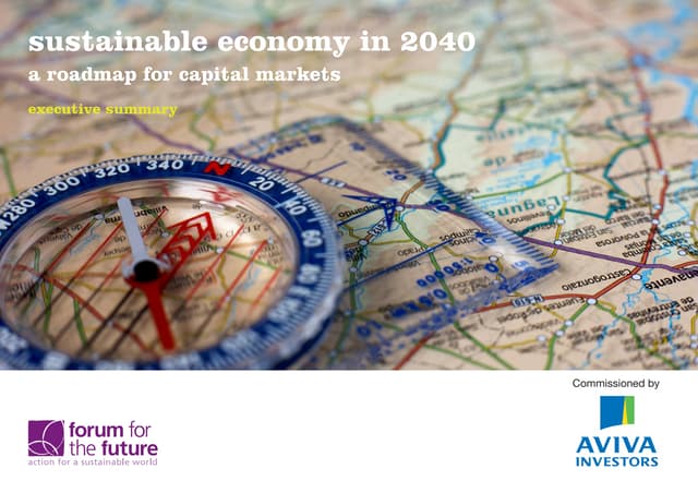 [ARCHIVE] Sustainable economy in 2040: A roadmap for capital markets, executive summary