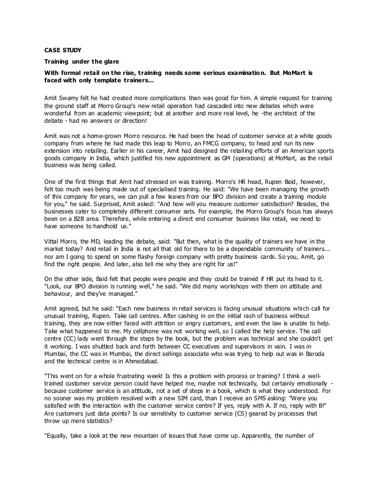 Coaching case study exercises picture