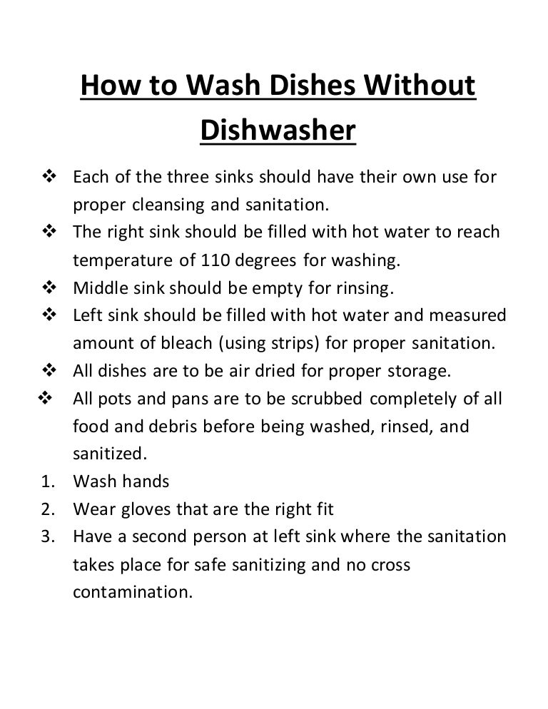 Steps on how to wash dishes without dishwasher