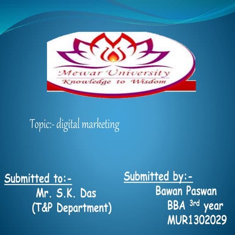 ppt on digital marketing