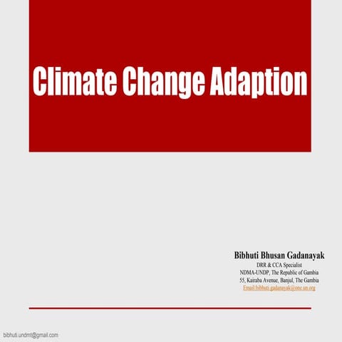 Climate Change Adaption (CCA)