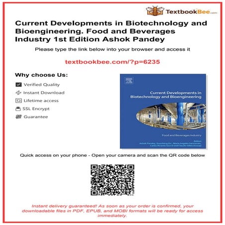 Current Developments in Biotechnology and Bioengineering for Food and ...