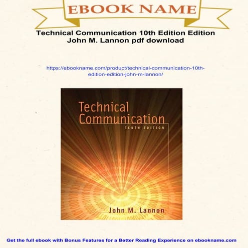 TECHNICAL COMMUNICATION JOHN M LANNON PDF visual data 7