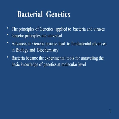 Bacterial genetics in detail with pictures