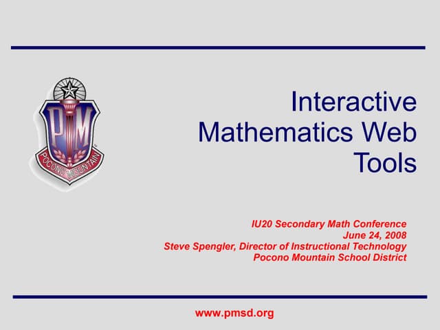 6 24 08 IU20 Secondary Math Conference