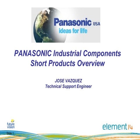 PANASONIC INDUSTRIAL DEVICES Products Overview Powerpoint Presentation