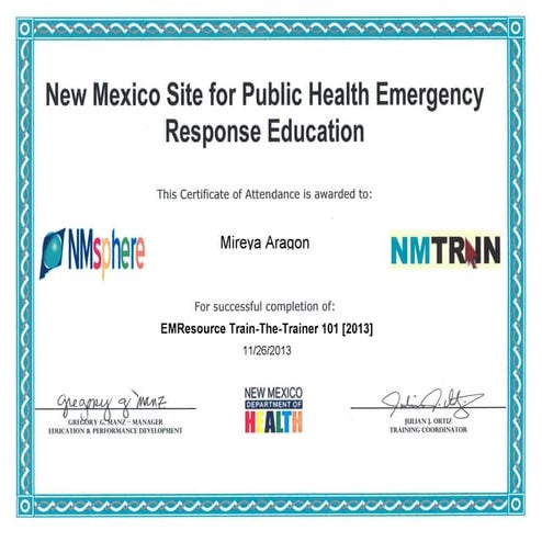 mireya trainer 101 cert