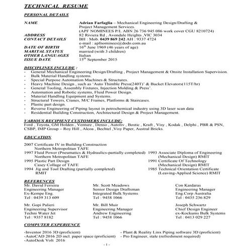 AF Resume Feb 2015 | PDF