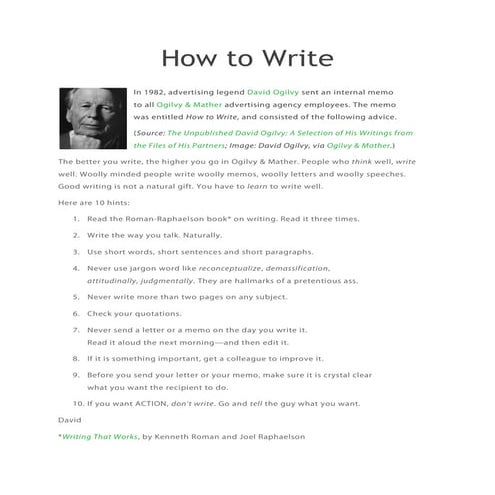 How to Write