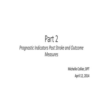 Prognostic Indicators and Outcome Measures_4-5 | PPTX