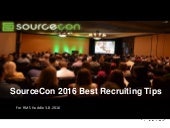 SourceCon 2016 Tips