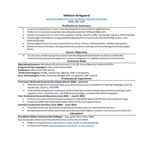 William_Kirkgaard_SoftwareJava_DATE2016