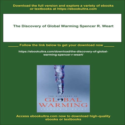 The Discovery of Global Warming Spencer R. Weart