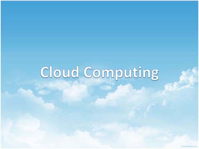 Cloud Computing