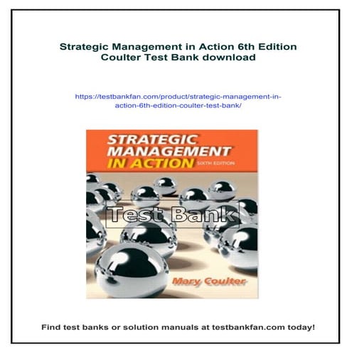 STRATEGIC MANAGEMENT IN ACTION 6TH EDITION MARY COULTER PDF visual data 3