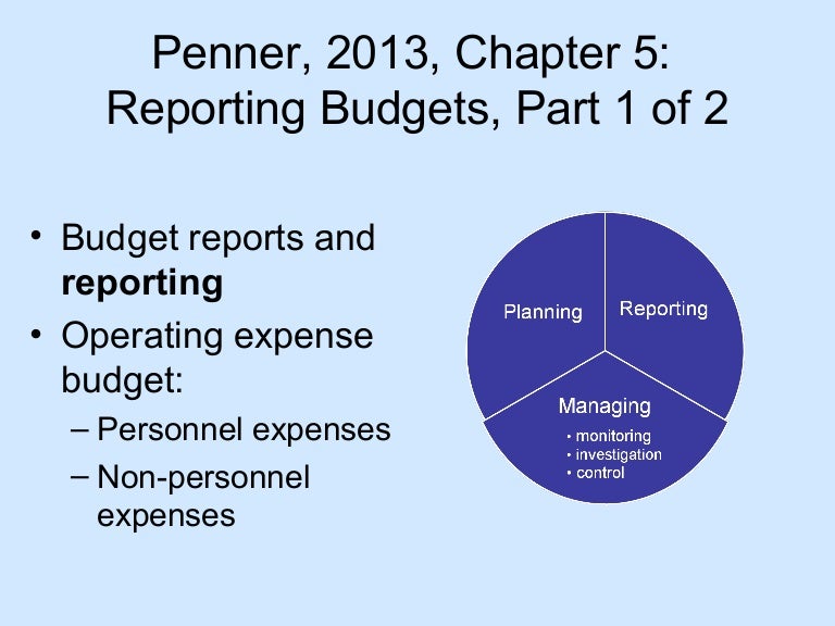 nursing unit budget reports