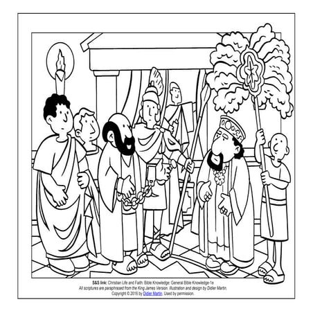 Coloring Page: The Parables of Jesus: The Pharisee and the Publican