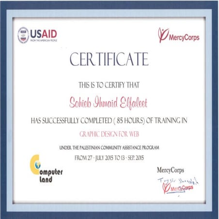 Web Designer Certificate