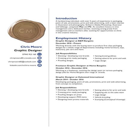 Christopher Moore CV | PDF