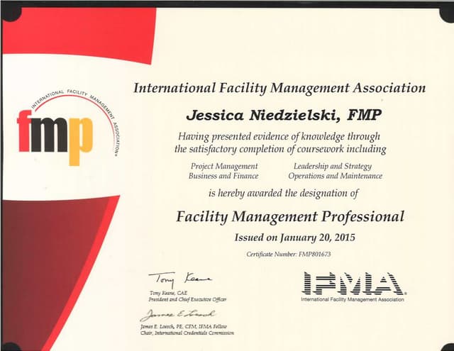 FMP Certification PPT FMP Certification PPT