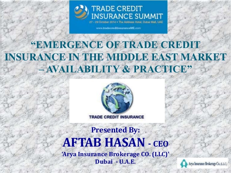 Aftab Hasan Speaking At Trade Credit Insurance Summit 14