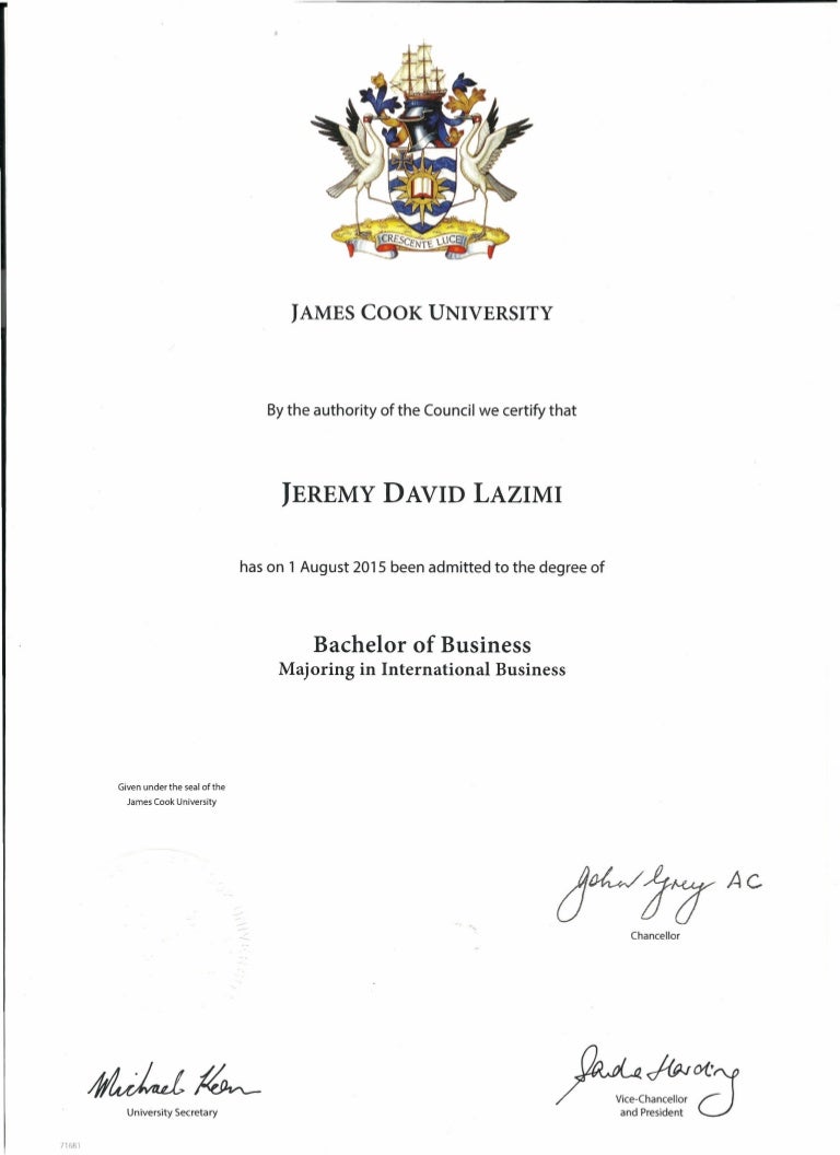 JCU 2014-2015 Diplôme + Notes (1)