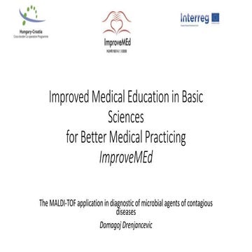 The MALDI-TOF application in diagnostic of microbial agents of contagious di...