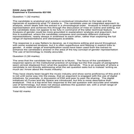 62 marks   section b music