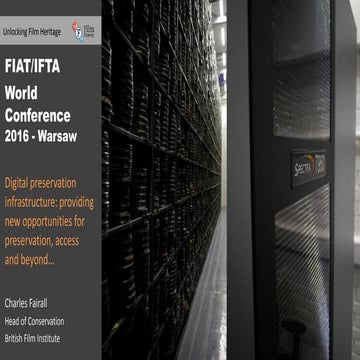 digital preservation infrastructure: providing new of opportunities for prese...