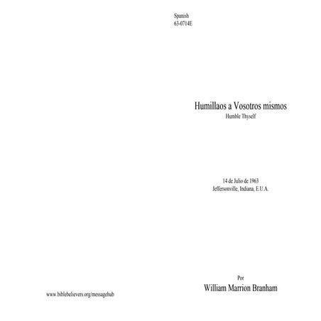 63 0714 e humillaos a vosotros mismos | PDF