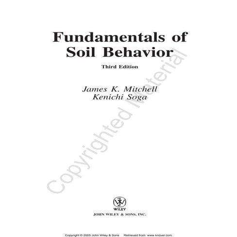FUNDAMENTALS OF SOIL BEHAVIOR BY JAMES K MITCHELL AND KENICHI SOGA PDF visual data 5