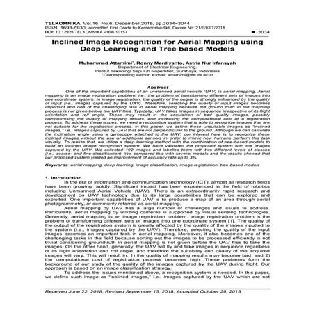 Inclined Image Recognition for Aerial Mapping using Deep Learning and Tree ba...