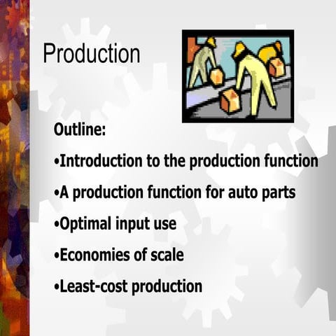 Presentation eco revision class 11 production function | PDF